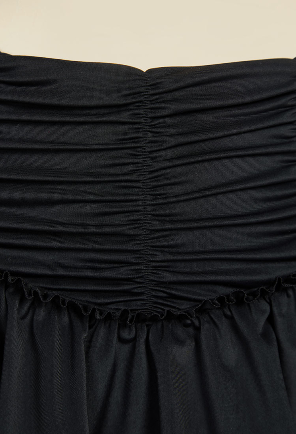 Timeless Abyss Gothic Black Vintage Style Two-Piece Swimsuit Halter Short Top and Swim Skirt Bathing Suit Timeless Abyss Gothic Black Vintage Style Two-Piece Swimsuit Halter Short Top and Swim Skirt Bathing Suit