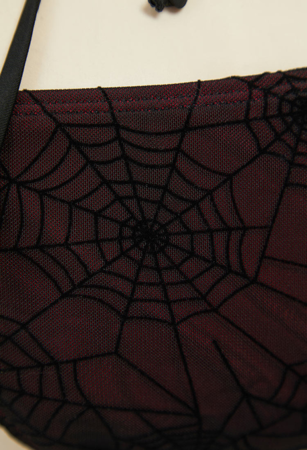 Pretty Crawler Gothic Swimsuit Spider Web Design Two Pieces Dark Style Swimwear Set Pretty Crawler Gothic Swimsuit Spider Web Design Two Pieces Dark Style Swimwear Set