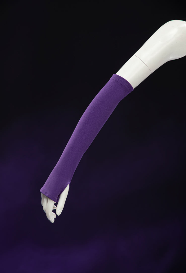 Purple Ghost Sexy Romper Bodysuit Hooded and Stocking with Belt and Tail