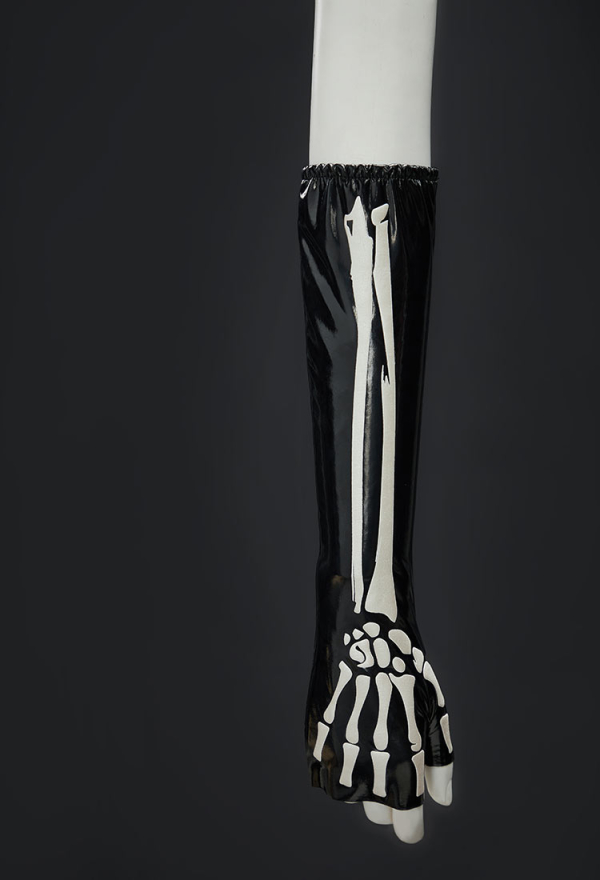Miss Misa Gothic Black Corset Skirt Set Skeleton Corset and Layered Skirt with Gloves Miss Misa Gothic Black Corset Skirt Set Skeleton Corset and Layered Skirt with Gloves