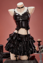 Miss Misa Gothic Black Camisole Skirt Set Dark Style Camisole and Multi Layered Skirt with Choker and Necklace