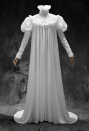 Crimson Cage Halloween White Dress Vintage Court Style Gigot Sleeve Long Dress