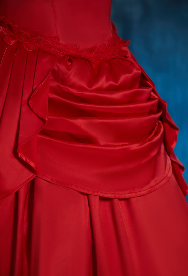Bram Stoker's Dracula Derivative Crimson Bride Halloween Gothic Red Dress Vampire Bride Fluffy Dress Bram Stoker's Dracula Derivative Crimson Bride Halloween Gothic Red Dress Vampire Bride Fluffy Dress