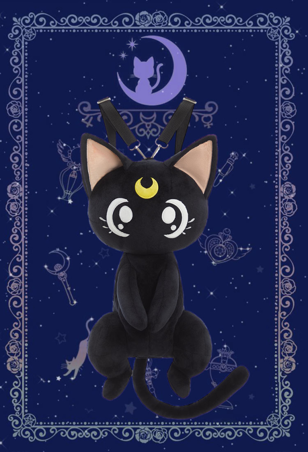 Gothic Cat Bag Black Moon Backpack