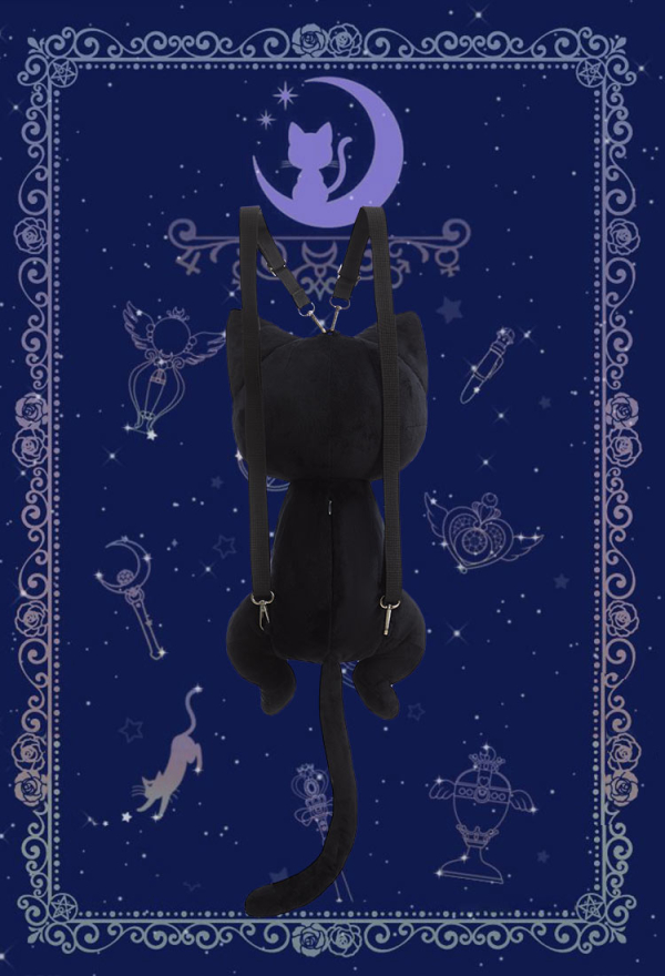 Gothic Cat Bag Black Moon Backpack