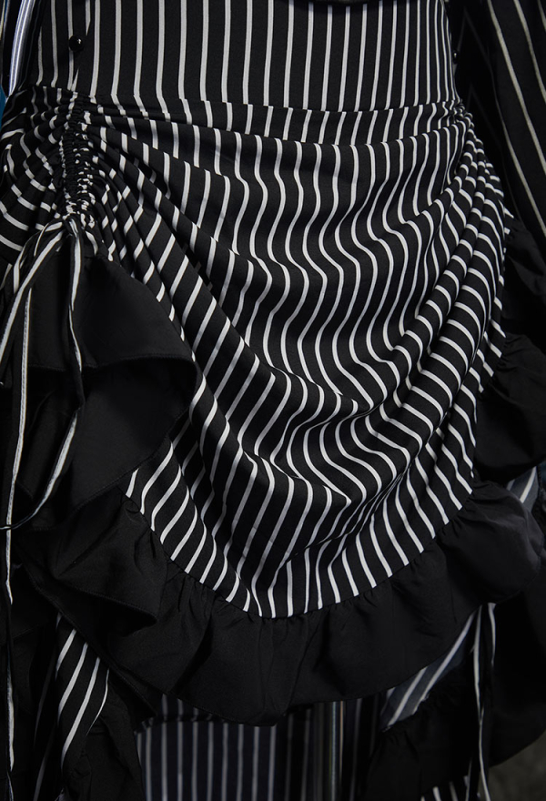 Sweet Nightmare Jack Skellington Style Costume Sequins Corset Skirt Suit with Jacket and Tie