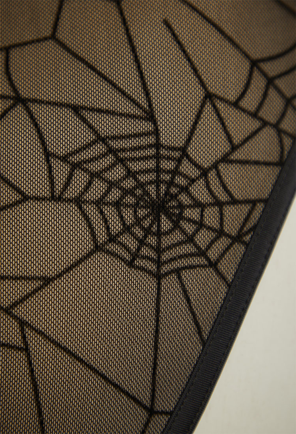 Pretty Crawler Gothic Spiderweb Design One-Piece Swimsuit Cutout Halter Bathing Suit Pretty Crawler Gothic Spiderweb Design One-Piece Swimsuit Cutout Halter Bathing Suit