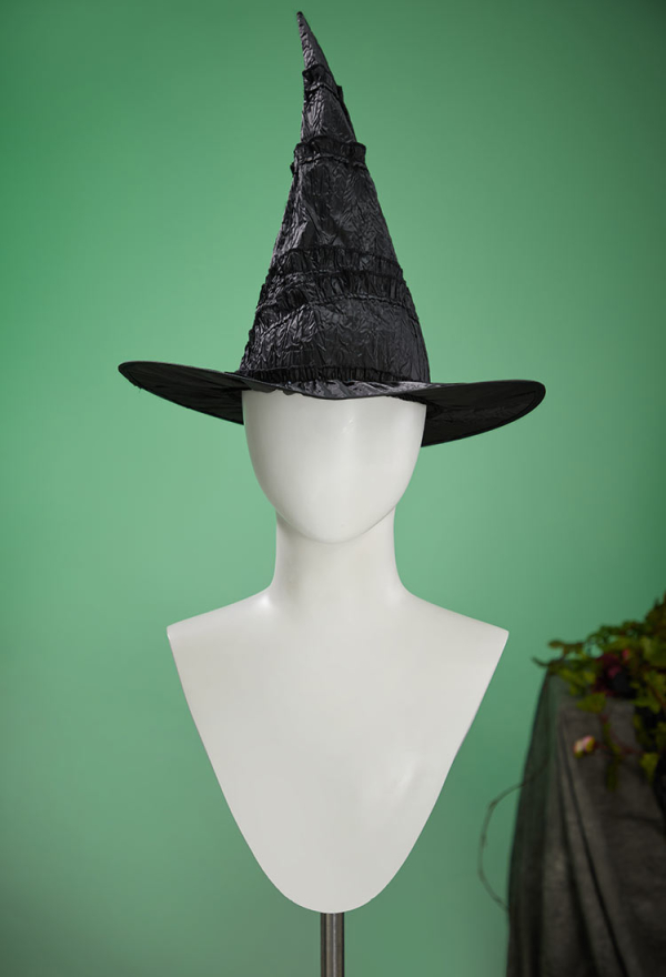 Witch's Requiem Gothic Black Dress Set Off-the-shoulder Flared Sleeve Dress with Corset and Hat Witch's Requiem Gothic Black Dress Set Off-the-shoulder Flared Sleeve Dress with Corset and Hat