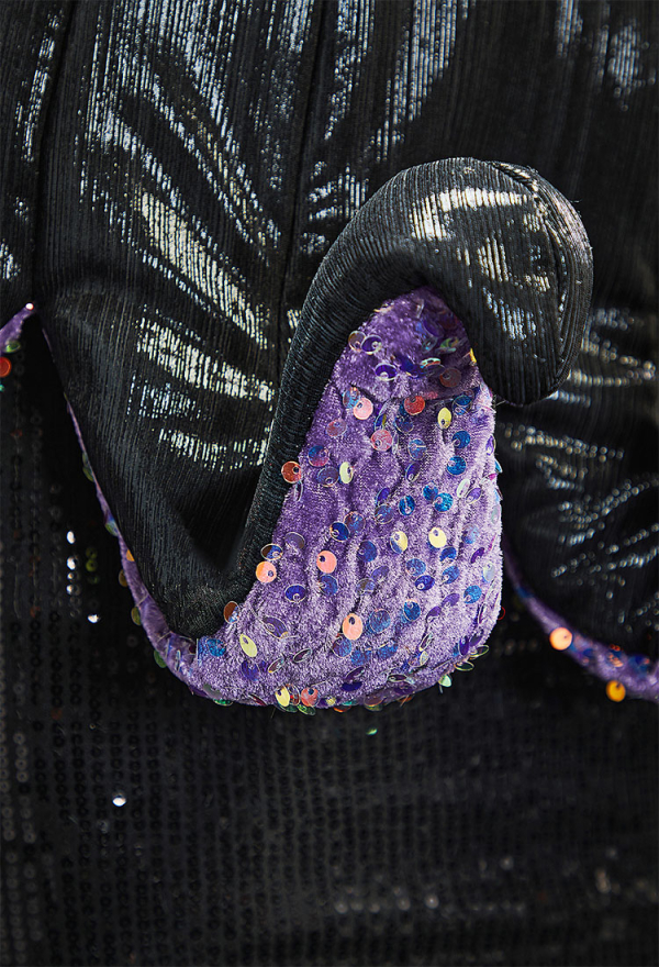 Ursula's Abyss Gothic Black Purple Corset Skirt Set Sequined Off-Shoulder Top with Octopus Claw Design Fishtail Skirt Ursula's Abyss Gothic Black Purple Corset Skirt Set Sequined Off-Shoulder Top with Octopus Claw Design Fishtail Skirt