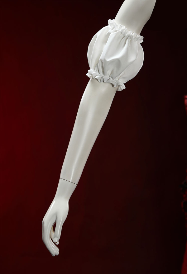 The Cursed Toybox Halloween Spooky Doll Dress Dark Style Waist-Cinching Dress with Sleeves and Belt