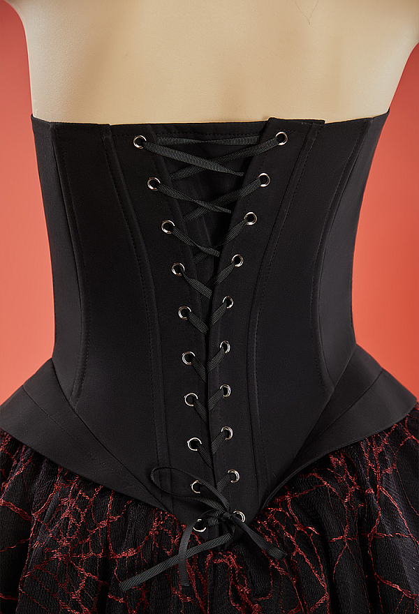 Bone To Be Wild Gothic Heart Ribcage Design Dress Halter Off-the-Shoulder Dress with Sleeves Bone To Be Wild Gothic Heart Ribcage Design Dress Halter Off-the-Shoulder Dress with Sleeves