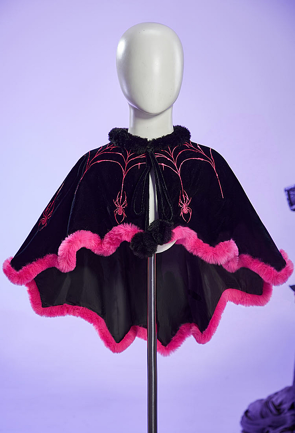 Haunted Night Gothic Bat Cape Irregular Bat Wing Design Velvet Cloak Haunted Night Gothic Bat Cape Irregular Bat Wing Design Velvet Cloak