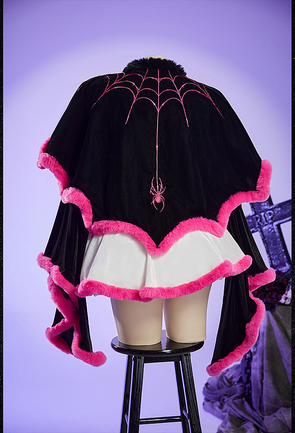 Haunted Night Gothic Bat Cape Irregular Bat Wing Design Velvet Cloak Haunted Night Gothic Bat Cape Irregular Bat Wing Design Velvet Cloak