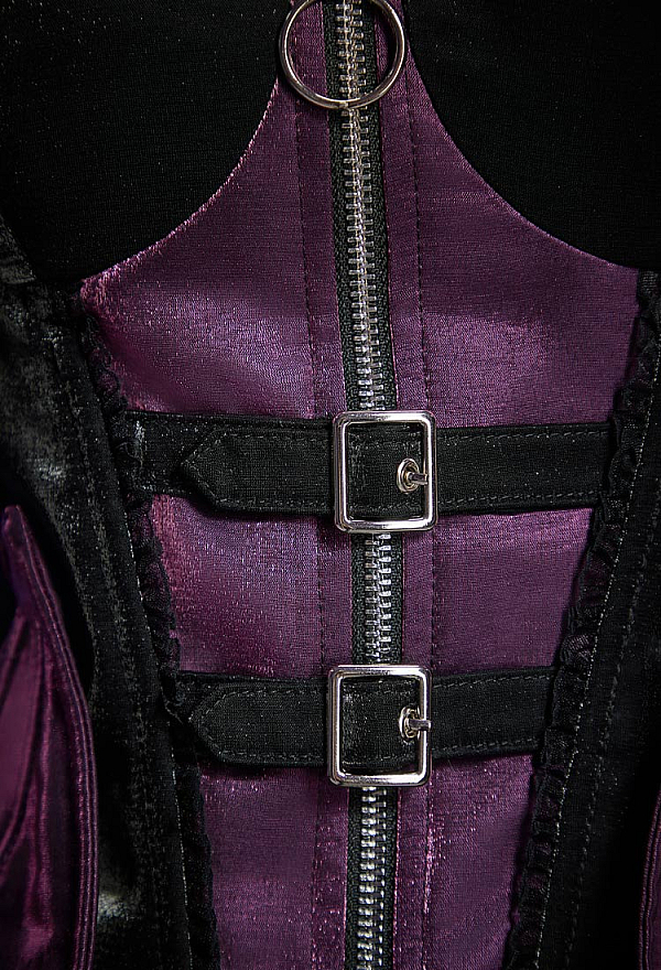 Gothic Bat Design Corset Skirt Set Cami Corset and Layered Skirt with Bat Wings Gothic Bat Design Corset Skirt Set Cami Corset and Layered Skirt with Bat Wings