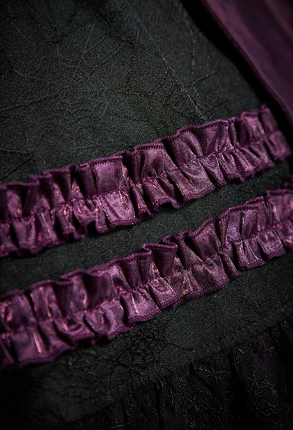 Gothic Bat Design Corset Skirt Set Cami Corset and Layered Skirt with Bat Wings Gothic Bat Design Corset Skirt Set Cami Corset and Layered Skirt with Bat Wings