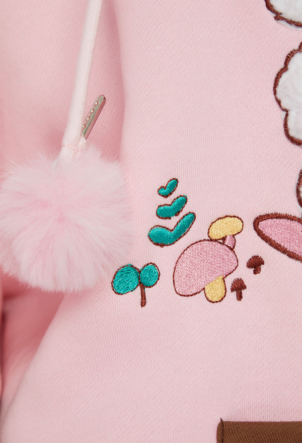 Sheep Paw Hoodie Color Clash Hoodie Daily Wear