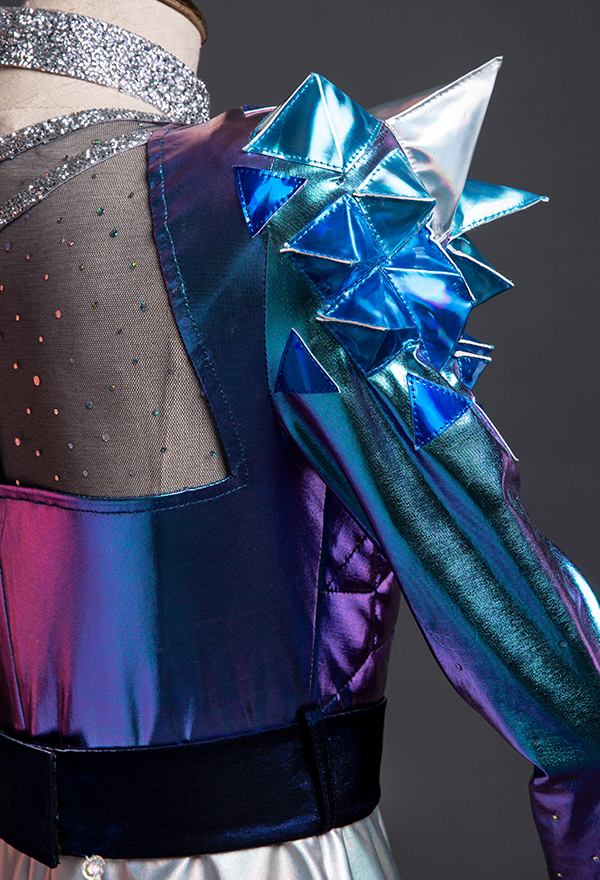 Ahri Halloween Women Blue Shiny Reflective Leather Cosplay Costume Ahri Halloween Women Blue Shiny Reflective Leather Cosplay Costume