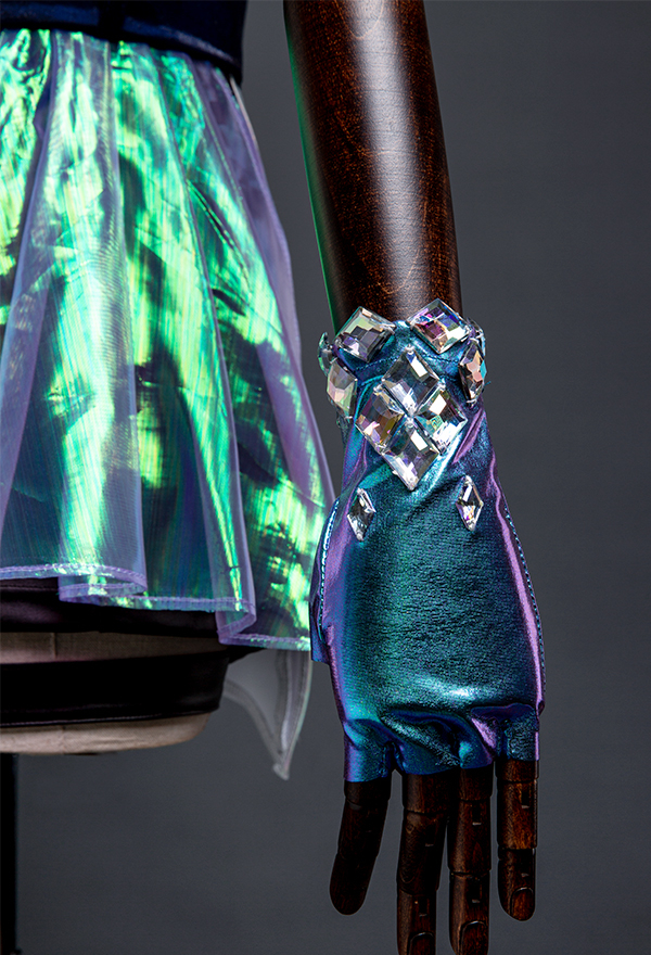 Ahri Halloween Women Blue Shiny Reflective Leather Cosplay Costume Ahri Halloween Women Blue Shiny Reflective Leather Cosplay Costume