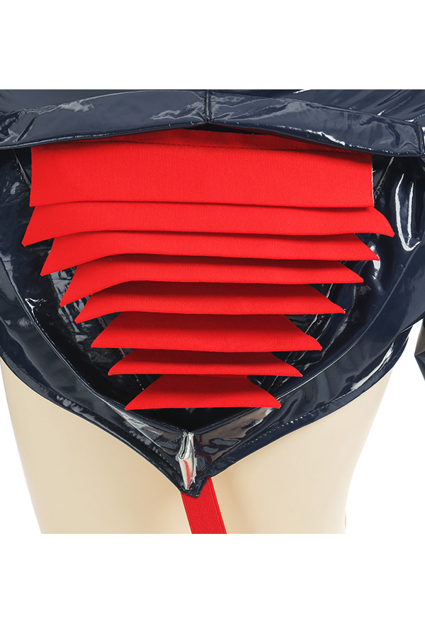 Transfer Student Ryuko Women Hallowen Long Sleeves Bodysuit with Wings and Stockings