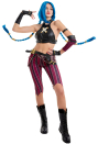 Jinx PU Leather Tank Crop Top and Shorts Halloween Costume Set