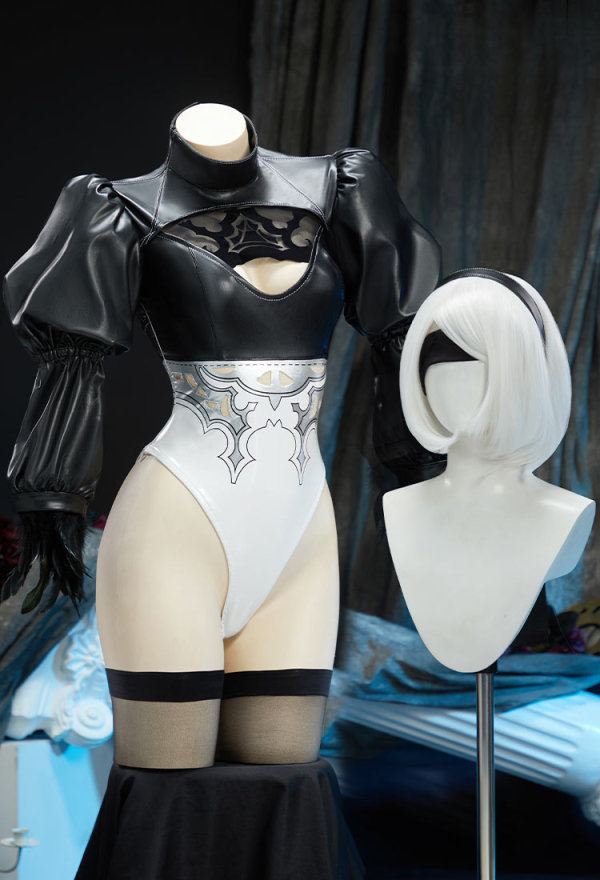 Cosplay Costume Set PU Bodysuit with Gloves and Eye Patch Cosplay Costume Set PU Bodysuit with Gloves and Eye Patch