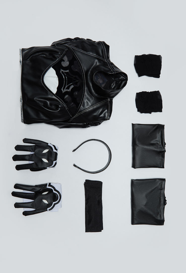 Cosplay Costume Set PU Bodysuit with Gloves and Eye Patch Cosplay Costume Set PU Bodysuit with Gloves and Eye Patch