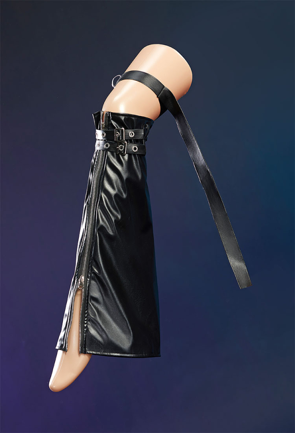 Halloween Cosplay Costume Black Dress with Sleeves and Leg Warmers