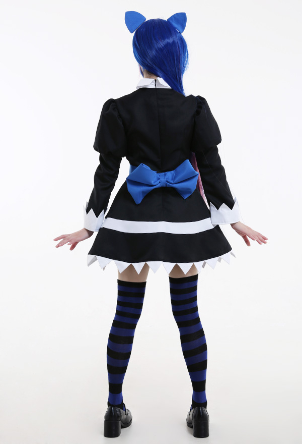 Gothic Lolita Maid Dress Dark Style Lantern Sleeves Triangle Hem Dress Halloween Costume