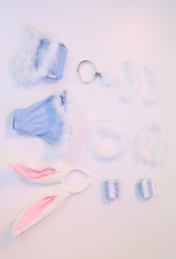 Kiss Tonight Women Sexy Blue Furry Hollow Halter Lingerie Dress Kiss Tonight Women Sexy Blue Furry Hollow Halter Lingerie Dress