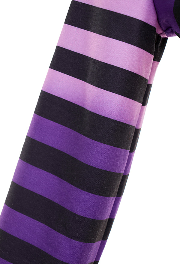 Coeur Allure Women Sexy Purple Show Breast Stripe Sexy Lingerie Set