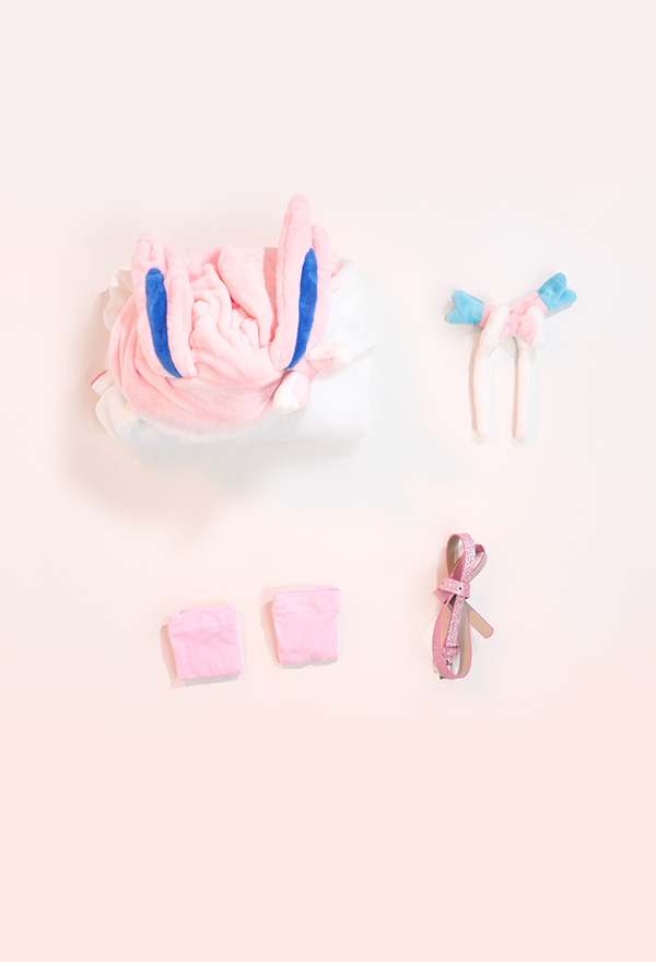 Fairy Fox Sexy Fluffy Hooded Deep V Kawaii Bodysuit Rompers with Choker and Socks Fairy Fox Sexy Fluffy Hooded Deep V Kawaii Bodysuit Rompers with Choker and Socks