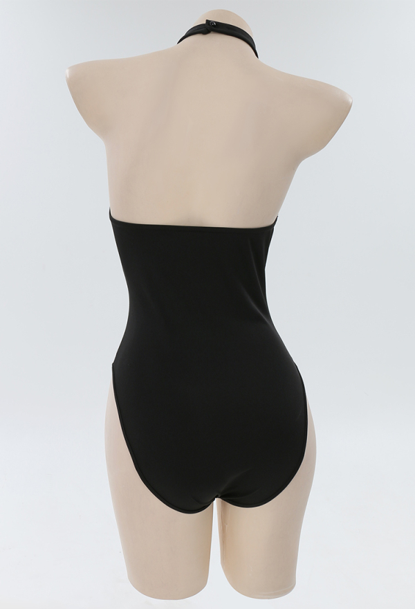Exclusive Love Halter One Piece Bodysuit Chest Design Bodysuit Exclusive Love Halter One Piece Bodysuit Chest Design Bodysuit