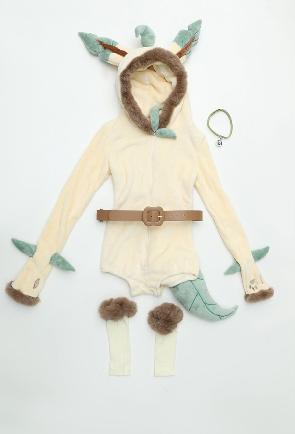 Cute Monster Fluffy Bodycon Romper Sexy Lingerie Yellow Furry Hooded Bodysuit Jumpsuit Homewear with Tail Belt and Stockings Cute Monster Fluffy Bodycon Romper Sexy Lingerie Yellow Furry Hooded Bodysuit Jumpsuit Homewear with Tail Belt and Stockings