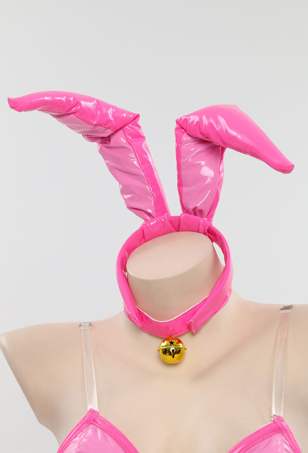 Pink Princess Sexy Pink Bunny Girl Costume with Stockings Pink Princess Sexy Pink Bunny Girl Costume with Stockings