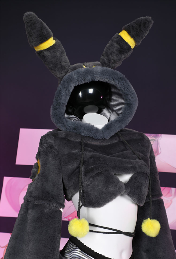 Moonlight Fox Dark Furry Paw Sexy Lingerie Kawaii Plush Homewear Paw Gloves Hoodie Top and Bra Bottoms with Stockings Moonlight Fox Dark Furry Paw Sexy Lingerie Kawaii Plush Homewear Paw Gloves Hoodie Top and Bra Bottoms with Stockings