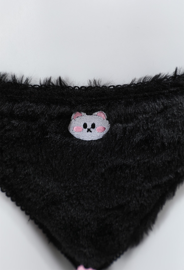 Kawaii Homewear Sexy Lingerie Set Plush Cat Paw Three-Point Top and Panty with Skirt Choker Kawaii Homewear Sexy Lingerie Set Plush Cat Paw Three-Point Top and Panty with Skirt Choker