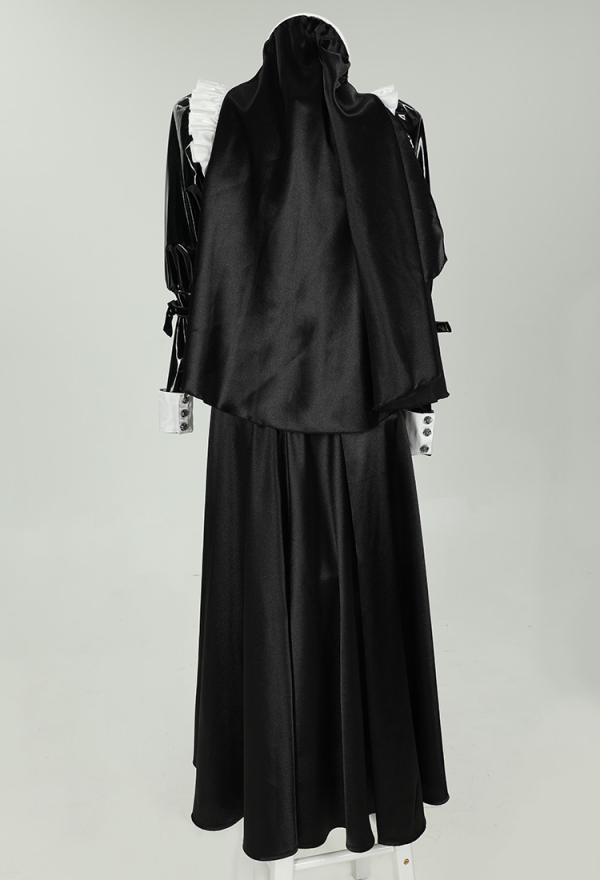 HOLY LOVE Gothic Dark Style Nun Costume Set Black and White Lingerie Set HOLY LOVE Gothic Dark Style Nun Costume Set Black and White Lingerie Set