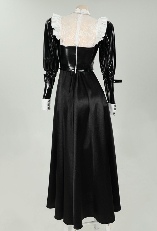 HOLY LOVE Gothic Dark Style Nun Costume Set Black and White Lingerie Set HOLY LOVE Gothic Dark Style Nun Costume Set Black and White Lingerie Set