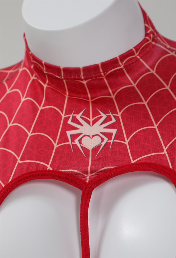 Woman Sexy Spider Print Lingerie Set Heart-shaped Hollow out Chest Design Bodysuit Woman Sexy Spider Print Lingerie Set Heart-shaped Hollow out Chest Design Bodysuit