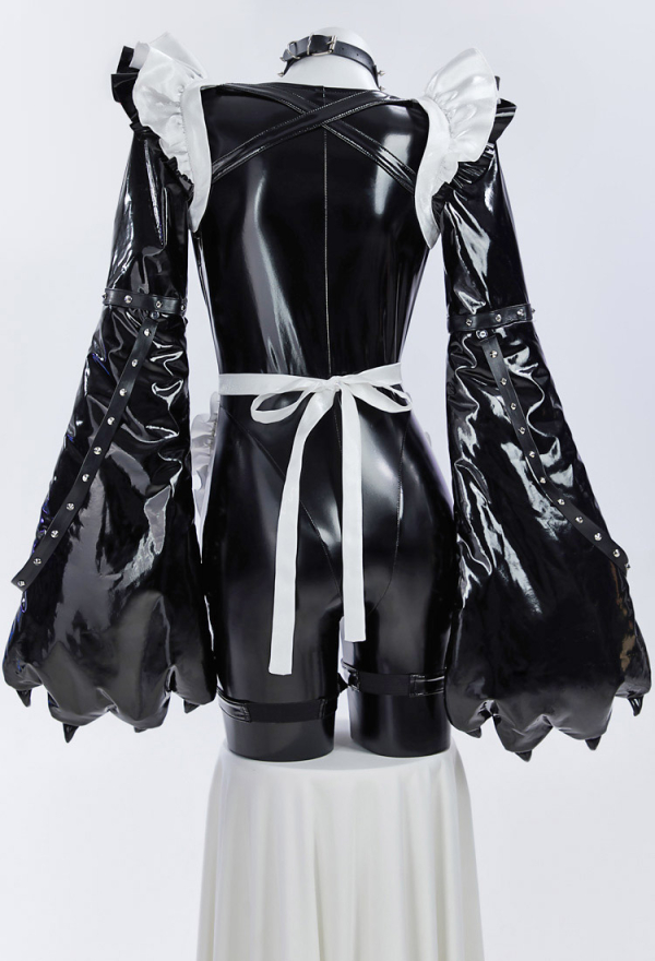 Pawsitive Mood Gothic Maid Sexy Lingerie Set Paw Costume Bodysuit and Apron Set with Jacket and Headband Pawsitive Mood Gothic Maid Sexy Lingerie Set Paw Costume Bodysuit and Apron Set with Jacket and Headband