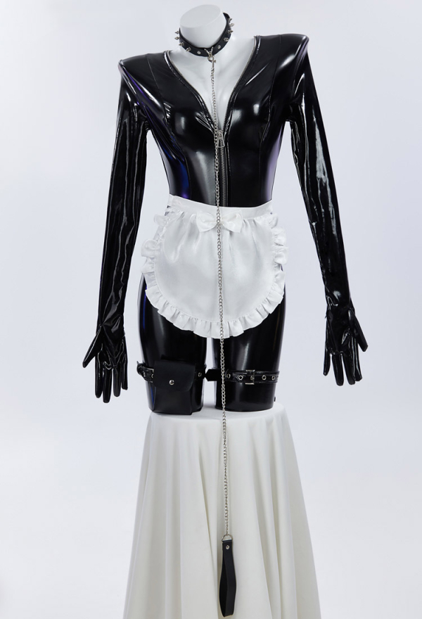 Pawsitive Mood Gothic Maid Sexy Lingerie Set Paw Costume Bodysuit and Apron Set with Jacket and Headband Pawsitive Mood Gothic Maid Sexy Lingerie Set Paw Costume Bodysuit and Apron Set with Jacket and Headband