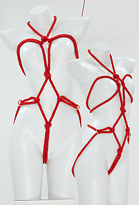 Sexy Lingerie Accessory Red Rope Body Chain Bondage Accessory