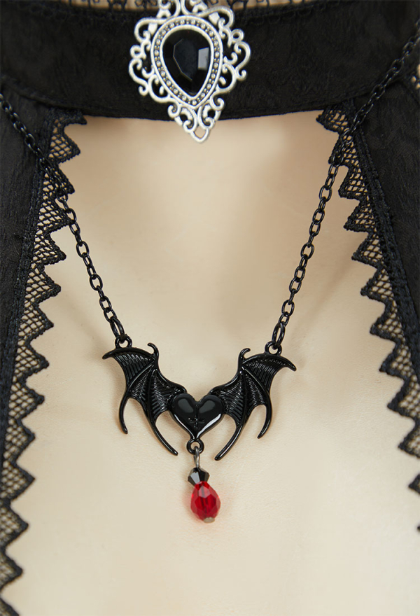 Beauty of Shadow Gothic Elf Style Sexy Costume Black Bodysuit with Sleeves and Necklace Beauty of Shadow Gothic Elf Style Sexy Costume Black Bodysuit with Sleeves and Necklace