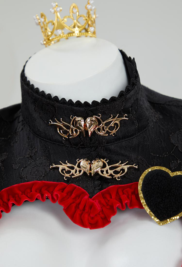 Sexy Lingerie Bodysuit Gothic Vintage Style Heart Cutout Bodysuit with Gloves Crown Sexy Lingerie Bodysuit Gothic Vintage Style Heart Cutout Bodysuit with Gloves Crown