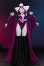 Cosmic Queen Sexy Dancer Dress Set Halterneck Jumpsuit with Gauze Skirt and Sleeves