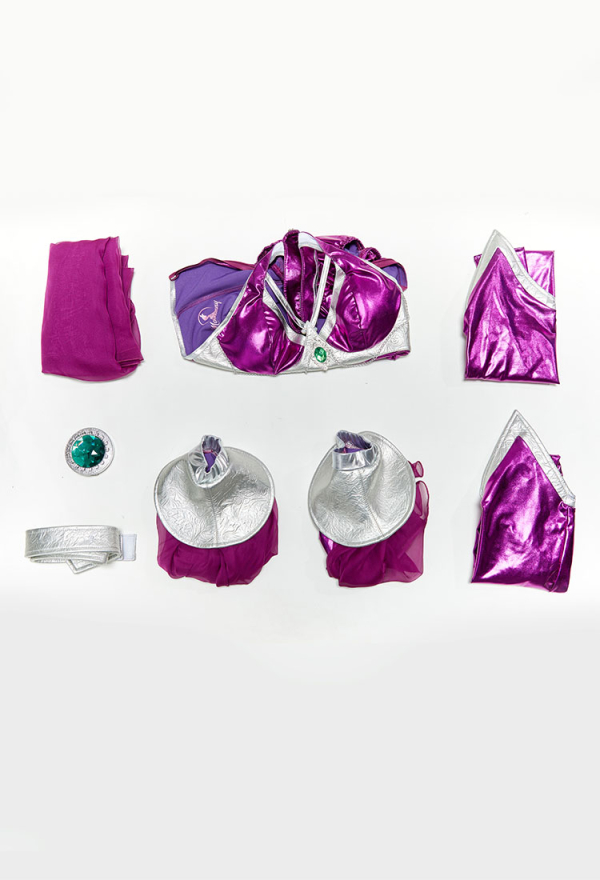 Cosmic Queen Sexy Dancer Dress Set Halterneck Jumpsuit with Gauze Skirt and Sleeves Cosmic Queen Sexy Dancer Dress Set Halterneck Jumpsuit with Gauze Skirt and Sleeves