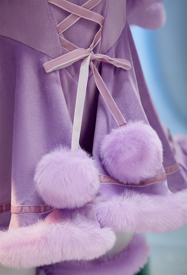 Cute Monster Plush Dress Suit Furry Christmas Dress with Headpiece and Tail