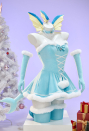 Cute Monster Plush Dress Suit Furry Christmas Dress with Headpiece and Tail