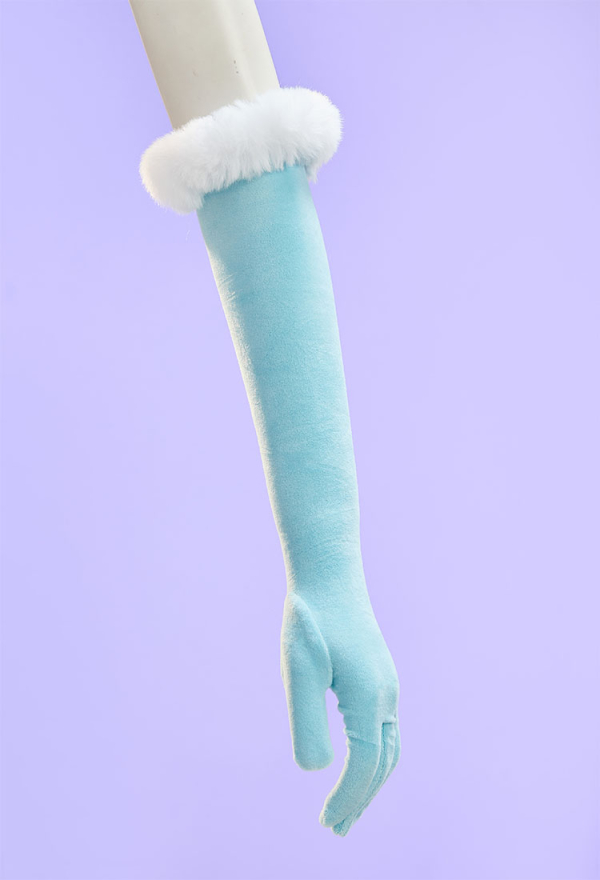 Cute Monster Plush Dress Suit Furry Christmas Dress with Headpiece and Tail