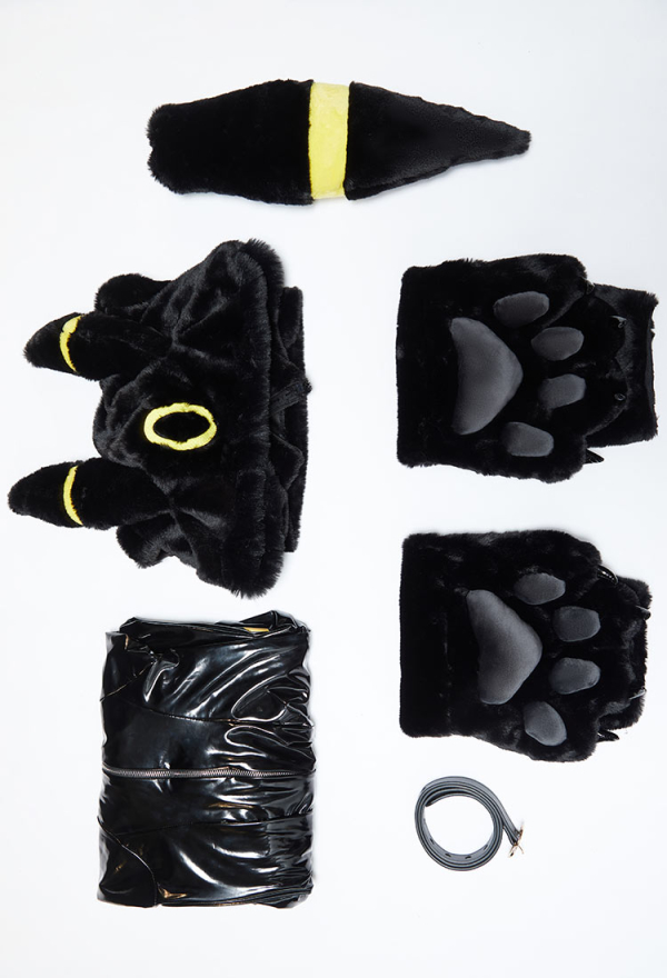 Sexy Cosplay Costume Set Tight Bodysuit Jacket and Plush Big Paw Hooded Jacket with Tail Sexy Cosplay Costume Set Tight Bodysuit Jacket and Plush Big Paw Hooded Jacket with Tail